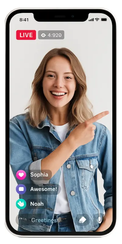 TikTok Live APK creator tools screen