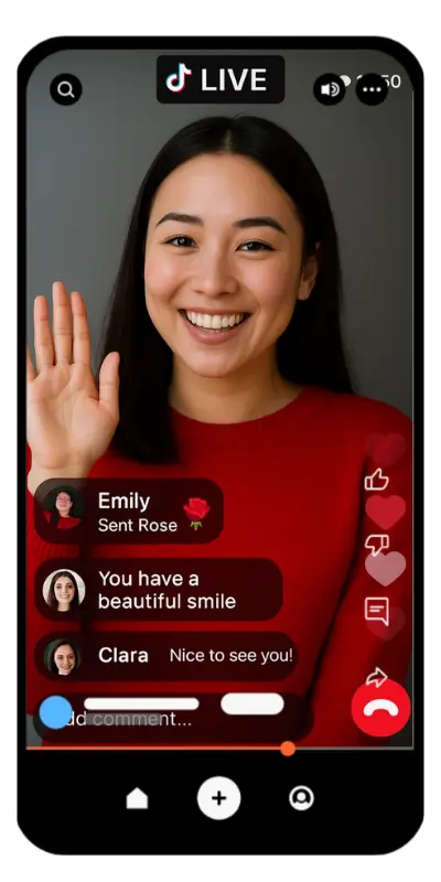 TikTok Live APK streaming engagement screen